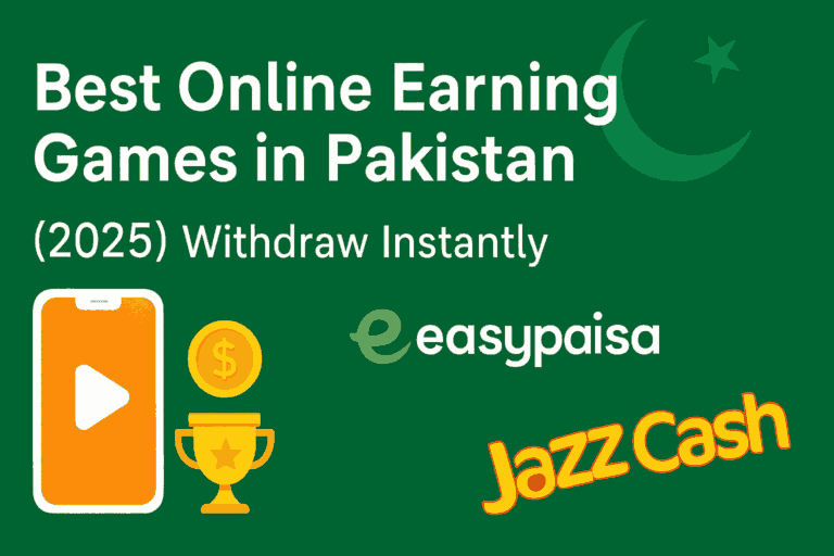 online earning games in pakistan withdrawl easypaisa and jazzcash