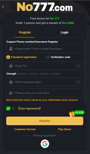 no777 game download apk