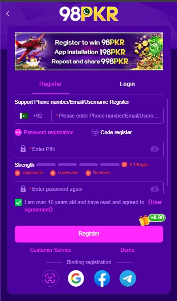 98pkr game download apk